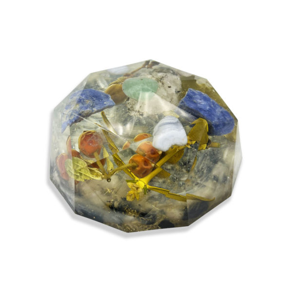 Orgonite Gros Diamant plat - Joie de vivre